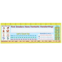 Zaner-Bloser First Grade Two-Sided Cardstock Desktop Helpers™ with Testing Inserts - Set Of 12