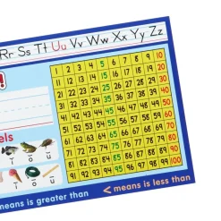 Zaner-Bloser First Grade Two-Sided Cardstock Desktop Helpers™ with Self-Adhesive Sleeves and Testing Inserts - Set Of 12