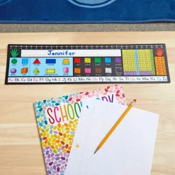 Zaner-Bloser 120 Grid with Number Line Self-Adhesive Vinyl Desktop Helpers™ - Set Of 24
