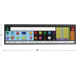 Zaner-Bloser 120 Grid with Number Line Self-Adhesive Vinyl Desktop Helpers™ - Set Of 24