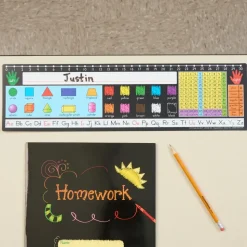 Zaner-Bloser 120 Grid with Number Line Self-Adhesive Deluxe Plastic Desktop Helpers™ - Set Of 24