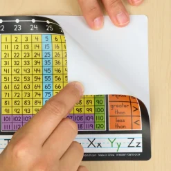Zaner-Bloser 120 Grid with Number Line Self-Adhesive Deluxe Plastic Desktop Helpers™ - Set Of 24