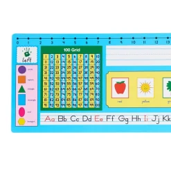 Zaner-Bloser 100 Grid with Number Line Self-Adhesive Deluxe Plastic Desktop Helpers™ - Set Of 24