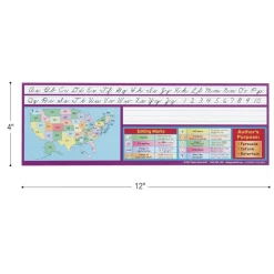 Zaner-Bloser Intermediate Two-Sided Cardstock Desktop Helpers™ with Testing Inserts - Set of 12