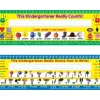 Zaner-Bloser Kindergarten Two-Sided Cardstock Desktop Helpers™ with Testing Inserts - Set Of 12