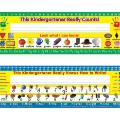 Zaner-Bloser Kindergarten Two-Sided Cardstock Desktop Helpers™ with Testing Inserts - Set Of 12