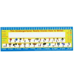 Zaner-Bloser Kindergarten Two-Sided Cardstock Desktop Helpers™ with Testing Inserts - Set Of 12