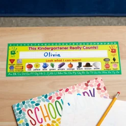 Zaner-Bloser Kindergarten Two-Sided Cardstock Desktop Helpers™ with Testing Inserts - Set Of 12