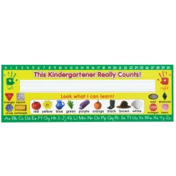 Zaner-Bloser Kindergarten Two-Sided Cardstock Desktop Helpers™ with Self-Adhesive Sleeves and Testing Inserts - Set Of 12