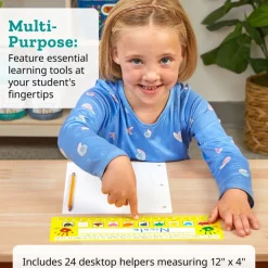 Zaner-Bloser Print Self-Adhesive Vinyl Desktop Helpers™ - Set Of 24
