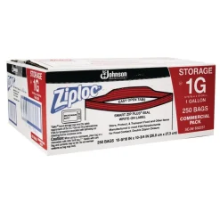 Ziploc Gallon Storage Bags, 250 Count