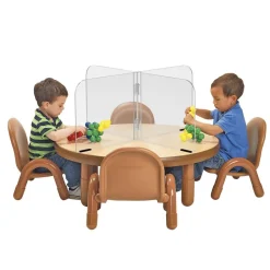 4-Zone Sneeze Guard - 36” x 36”
