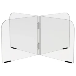 4-Zone Sneeze Guard - 36” x 36”